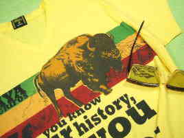 バッファローソルジャーのＴシャツ　レゲエＴシャツ　ラスタＴシャツ　ジャマイカ　ボブマーリーＴシャツ　Bob Marley T-shirt