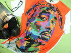 2PAC のTシャツ メンズ トゥーパックのTシャツ オールドスクール ヒップホップTシャツ HIP HOP T-shirt