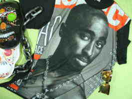 2PAC のTシャツ メンズ ツーパックのTシャツ ギャングスタラップ ヒップホップTシャツ HIP HOP T-shirt