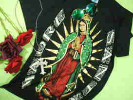 聖母マリアＴシャツ　マリア様Ｔシャツ　グアダルーペ・マリア様Ｔシャツ