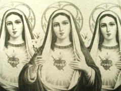 ６連マリア　マリア様Ｔシャツ　聖母マリアＴシャツ　キリスト教　ジーザス＆マリア様Ｔシャツ