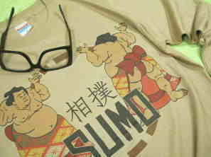 相撲Ｔシャツ　長袖　大相撲のＴシャツ　ロンT　SUMO T-shirt　力士のＴシャツ　お相撲さんＴシャツ