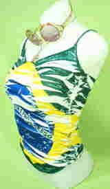 ブラジル国旗Ｔシャツ　ブラジル国旗キャミソール　女性サイズ　サンバ　ダンス　衣装