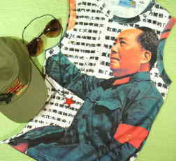 レディース　毛沢東Ｔシャツ　女性サイズ　毛沢東ノースリーブ　紅衛兵Ｔシャツ　MAO Tshirt