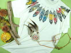 Native Americans　アメリカ先住民Tシャツ　トーテムポールのTシャツ　インディアンＴシャツ　ネイティブアメリカンＴシャツ