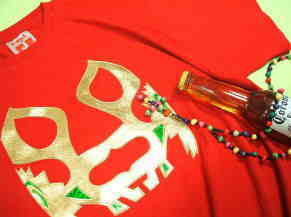 マヤの皇子カネックのＴシャツ　メキシコ・ルチャＴシャツ　カネックＴシャツ　覆面レスラーＴシャツ　マスク縫い付けＴシャツ
