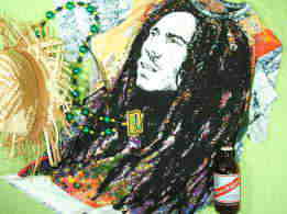 ドレッド　ボブマーリーＴシャツ　Bob Marley T-shirt　ラスタ　レゲエ　ボブ・マーレーのＴシャツ