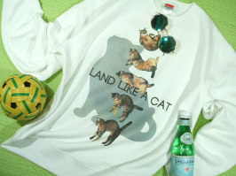 トレーナー　スウェット　長袖Ｔシャツ　猫　ネコのＴシャツ　猫Ｔシャツ　T-shirt Cat　キャットＴシャツ