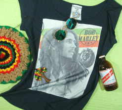 レディース　ボブマーリーＴシャツ　女性サイズ　Bob Marley T-shirt　ボブ・マーレーのＴシャツ