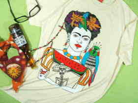 t[_J[̂sVc@Frida Kahlo T-shirt@t[_sVc