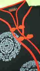 レディース　太極拳服　チャイナカラーＴシャツ　チャイナ衿　マオカラー　チャイナドレス風Ｔシャツ　太極拳Ｔシャツ