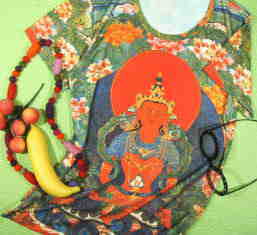 チベット仏教Ｔシャツ　曼荼羅Ｔシャツ　チベットＴシャツ　女性サイズ