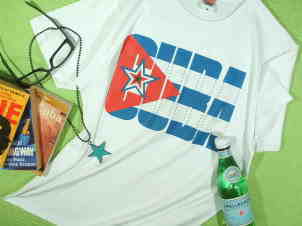 キューバTシャツ　CUBA国旗Ｔシャツ　CUBA Tshirt　サルサＴシャツ　ダンスＴシャツ