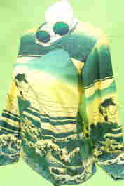 レディース　長袖Ｔシャツ　浮世絵　ロンＴ　女性サイズ　和柄　和風Ｔシャツ　着物柄Ｔシャツ　長袖Ｔシャツ