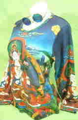 レディース　チベット仏教曼荼羅長袖Ｔシャツ　女性サイズ　チベット仏教長袖Ｔシャツ　ロンT　チベット　女性　仏陀Ｔシャツ
