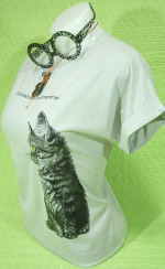 レディースＴシャツ　猫　女性サイズ　ネコのＴシャツ　猫Ｔシャツ　T-shirt Cat　キャットＴシャツ