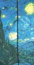 ゴッホの長袖Ｔシャツ　ゴッホロンＴ　絵画Ｔシャツ　長袖ジップアップＴシャツ　星月夜の長袖ジャケット
