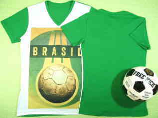 ブラジルフットボールＴシャツ　ブラジルサッカーＴシャツ　BRASIL Tshirt