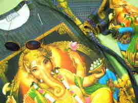 ガネーシャ長袖Tシャツ　インドの神々長袖Ｔシャツ　ガネーシャロンT　学問の神　商売繁盛の神　幸せを呼ぶ象のTシャツ　長袖