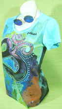 レディース　梵字Tシャツ　女性サイズ　梵字オームのTシャツ　レディース　ヨガTシャツ　ヒンドゥ文化