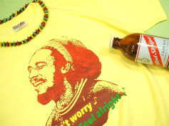ボブマーリーＴシャツ　Bob Marley T-shirt　ラスタＴシャツ　レゲエＴシャツ　ボブ・マーレーのＴシャツ