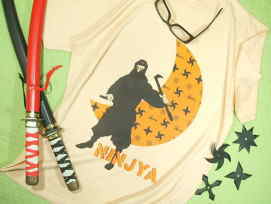 NINJYA jWuTVc@藠@E҂sVc@mO@N[WpTVc@jb|`[t@NINJYA Tshirt