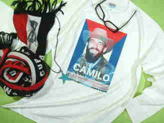 キューバ革命第三の男　カミロのＴシャツ　キューバＴシャツ　革命Ｔシャツ　CUBA CAMILO Tshirt