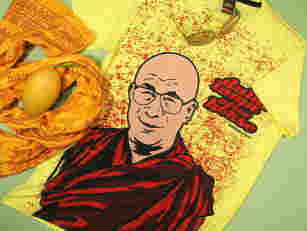 ダライラマのＴシャツ　チベットＴシャツ　チベット仏教　指導者　ダライラマ　メンズ　Ｔシャツ