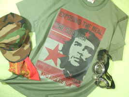 アーミー系ゲバラTシャツ　戦闘服ゲバラ　Che Guevara Tshirt　チェ・ゲバラのＴシャツ　英雄ゲバラTシャツ　チェ・ゲバラ　Ｔシャツ　キューバ革命Ｔシャツ