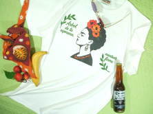 Frida Kahlo T-shirt�@�t���[�_�J�[���̂s�V���c�@���L�V�R�@������Ɓ@�t���[�_�s�V���c