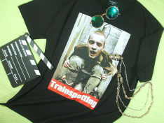 映画トレインスポッテングのＴシャツ　ユアン・マクレガー　パンク映画　パンクス　映画Ｔシャツ　Trainspotting　ジャンキー映画