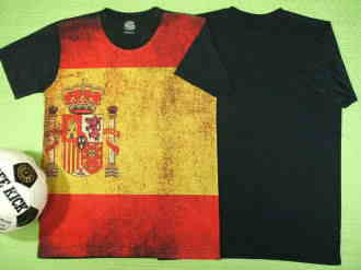 スペイン国旗Ｔシャツ　フットボール　サッカー　無敵艦隊スペインＴシャツ