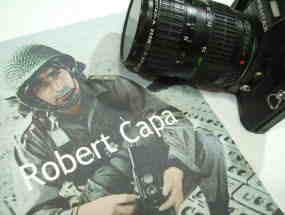 ロバート・キャパのＴシャツ、戦場カメラマン、フォトグラファー