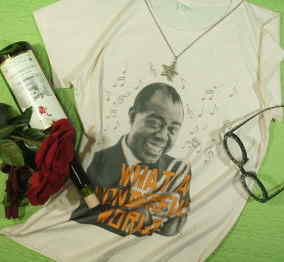 CEA[XgÔsVc@Tb`̂sVc@WY@gybg@Satchmo T-shirt@Louis Armstrong T-shirt