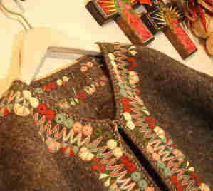 メキシコ・ウール刺繍ジャケット　羊毛ジャケット