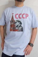 スターリン＆レーニンTシャツ　ソビエトTシャツ　CCCP Tshirt