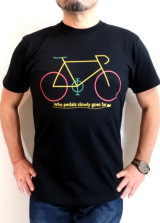 レゲエ自転車Tシャツ　ラスタバイシクルTシャツ　レゲエTシャツ　ラスタTシャツ　自転車　メッセージTシャツ