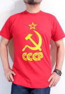 旧ソ連Ｔシャツ　Ｔシャツ　CCCP 共産主義Ｔシャツ　共産マークＴシャツ　鎌とハンマー
