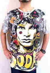 Jim Morrison ドアーズのＴシャツ　ジムモリソンのＴシャツ　ロックＴシャツ　DOORS T-shirt