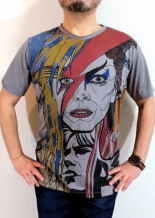 David Bowie デビィッド・ボウイのＴシャツ　ロックTシャツ　バンドTシャツ　デビットボーイ