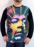 長袖Ｔシャツ　ロンT　ジミヘンのＴシャツ　ジミヘンドリックスのＴシャツ　ジミヘンＴシャツ　Jimi Hendrix Tshirt