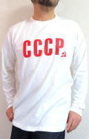 CCCP 長袖Ｔシャツ　ソ連　ロンT 共産主義Ｔシャツ　CCCP旧ソ連Ｔシャツ　長袖