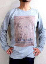 Ｔシャツ　長袖　ロンT　アルベルト・アインシュタインのＴシャツ　相対性理論　E-MC2　Albert Einstein T-shirt